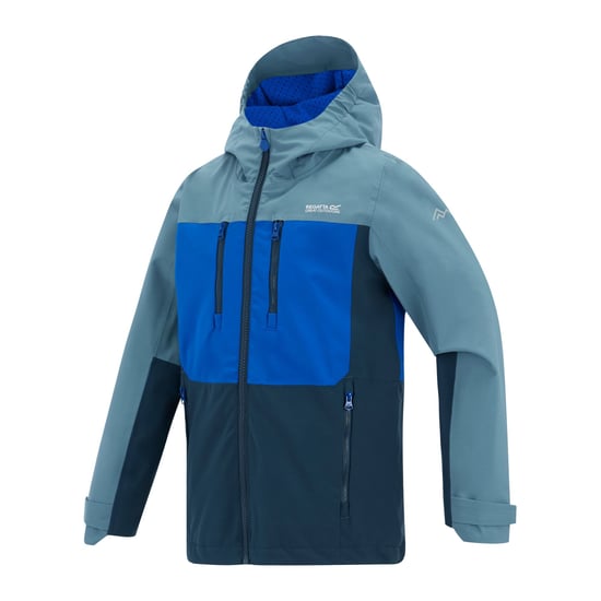 Regatta - "Highton" Jacke, wasserfest für Kinder (Blassblau/Königsblau/Nachthimmel) - Image 3