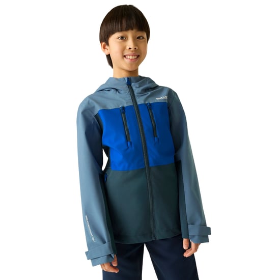 Regatta - "Highton" Jacke, wasserfest für Kinder (Blassblau/Königsblau/Nachthimmel) - Image 4