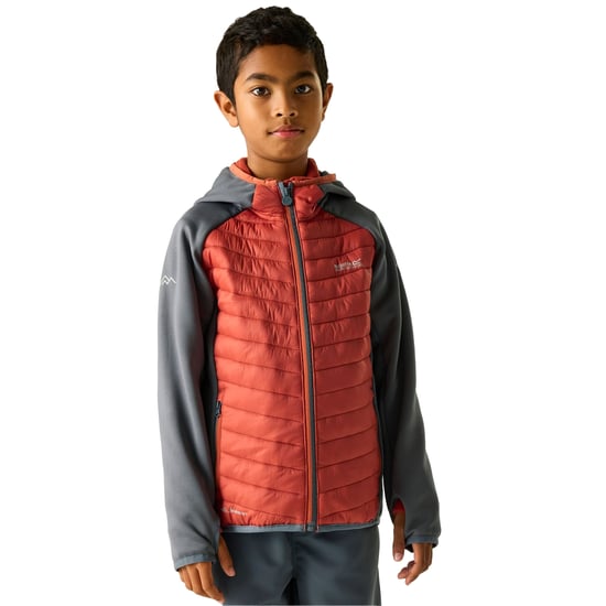 Regatta - "Andreson" Steppjacke für Kinder, Hybrid (Dunkler Sturm/Ziegelstein) - Image 4