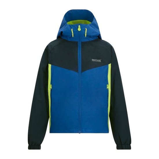 Regatta - "Hanleigh" Jacke, wasserfest für Kinder (Königsblau/Leuchtend Grün) - Image 1