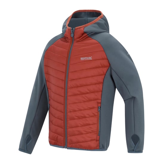 Regatta - "Andreson" Hybridjacke für Kinder (Dunkler Sturm/Ziegelstein) - Image 3