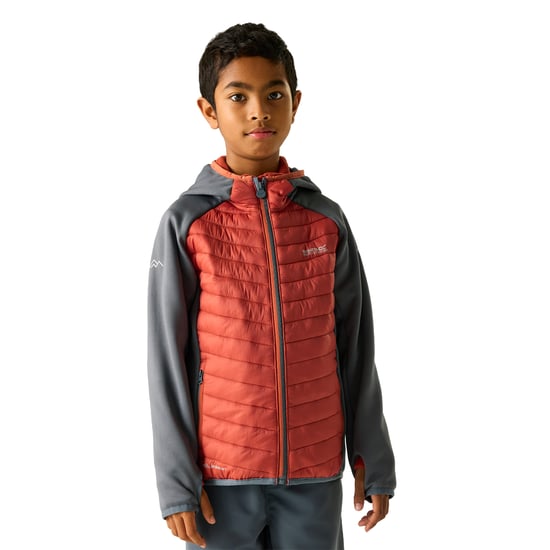Regatta - "Andreson" Hybridjacke für Kinder (Dunkler Sturm/Ziegelstein) - Image 4