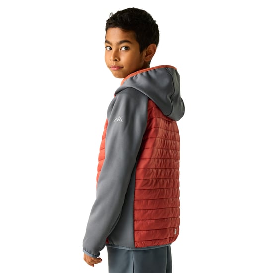 Regatta - "Andreson" Hybridjacke für Kinder (Dunkler Sturm/Ziegelstein) - Image 5