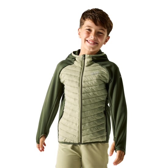 Regatta - "Andreson" Steppjacke für Kinder, Hybrid (Dunkel-Khaki/Leichter Salbei) - Image 4