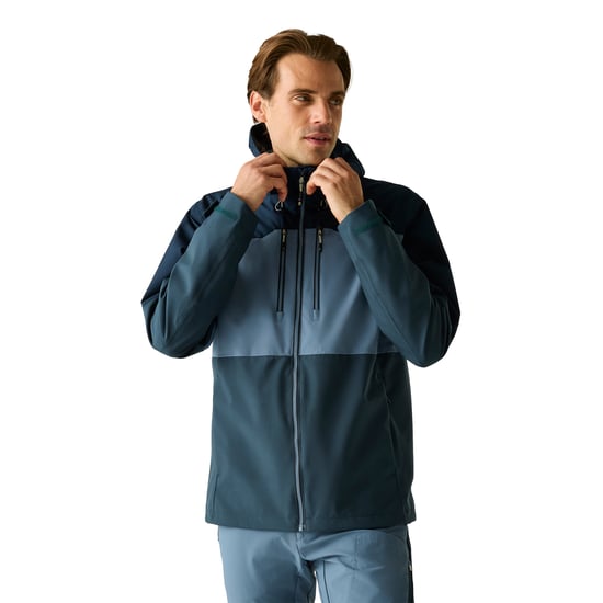 Regatta - "Maland II" Jacke, wasserfest für Herren (Blassblau/Marine/Nachthimmel) - Image 4