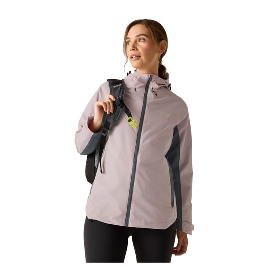 Regatta - Jacke, wasserfest für Damen (Puderlila/Dunkler Sturm) - Image 3