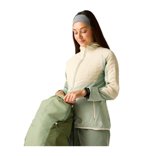 Dare 2B - "Air Lite" Jacke für Damen, Hybrid (Mandelmilch/Gletschergrün) - Image 4