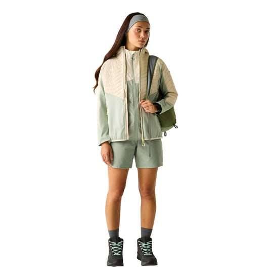 Dare 2B - "Air Lite" Jacke für Damen, Hybrid (Mandelmilch/Gletschergrün) - Image 5