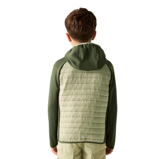 Regatta - "Andreson" Hybridjacke für Kinder (Dunkel-Khaki/Leichter Salbei) - Image 5