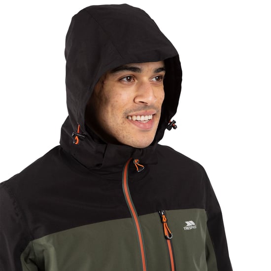Trespass Herren Outdoorjacke Tappin mit Kapuze, wasserfest (Efeu) - Image 3