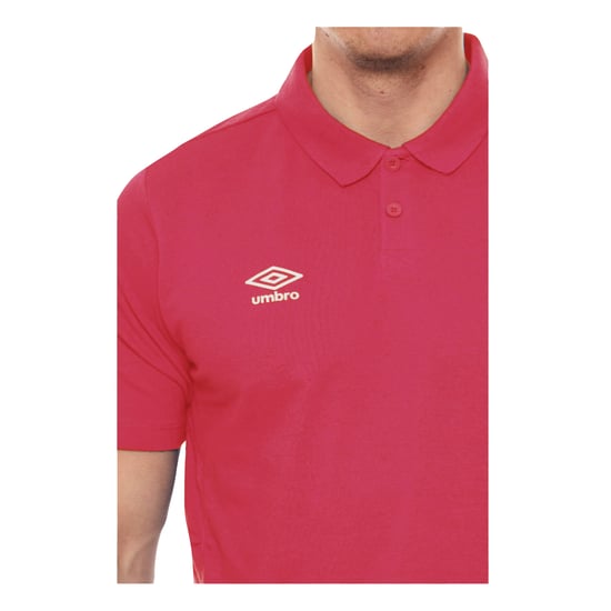 Umbro - "Essential" Poloshirt für Jungen (Weinrot/Weiß) - Image 3