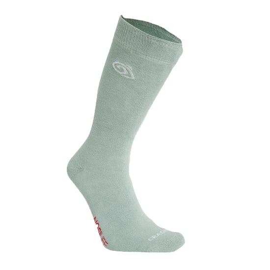 Craghoppers - Socken Insektenabwehr für Herren/Damen Unisex(2er-Pack) (Hellgrau Meliert/Flechten-Grün) - Image 2