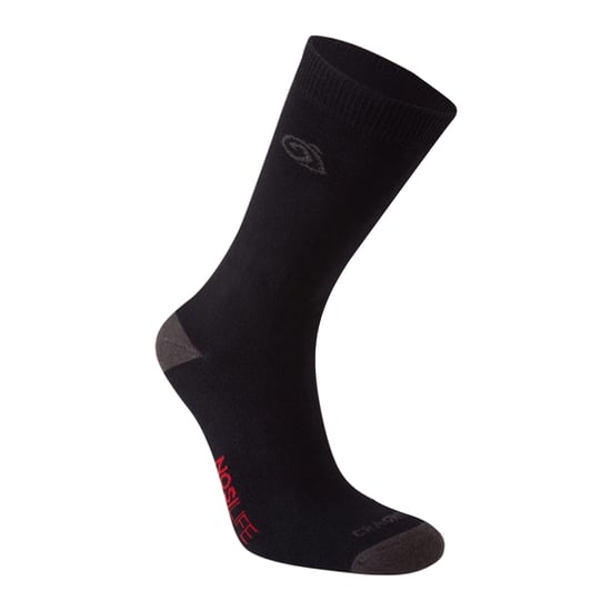 Craghoppers - Socken Insektenabwehr für Herren/Damen Unisex(2er-Pack) (Schwarz/Dunkelgrau) - Image 2
