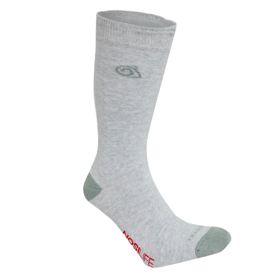 Craghoppers - "Insect Repellent" Socken für Herren/Damen Unisex (Hellgrau Meliert/Flechten-Grün) - Image 2
