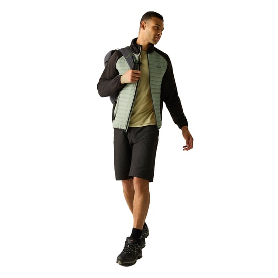 Regatta - "Clumber" Hybridjacke für Herren (Leichter Salbei/Schwarz) - Image 5