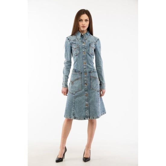Moschino Mehrfarbiges Baumwoll-Casual-Kleid - Image 1