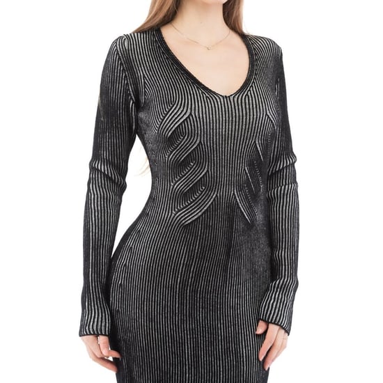 Moschino Mehrfarbiges Woll-Casual-Kleid - Image 2