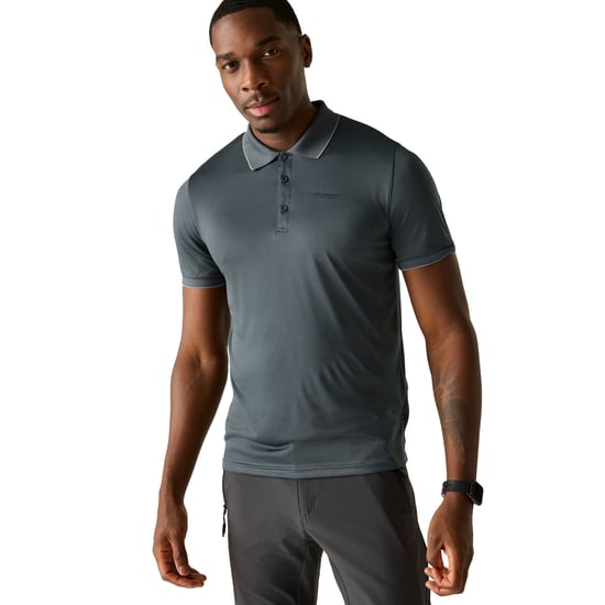 Regatta Herren Poloshirt Remex II kurzärmlig (Dunkler Sturm unifarben) - Image 4