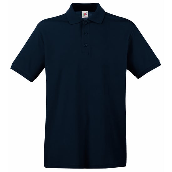 Fruit Of The Loom Premium Herren Polo-Shirt, Kurzarm (Dunkelblau) - Image 1