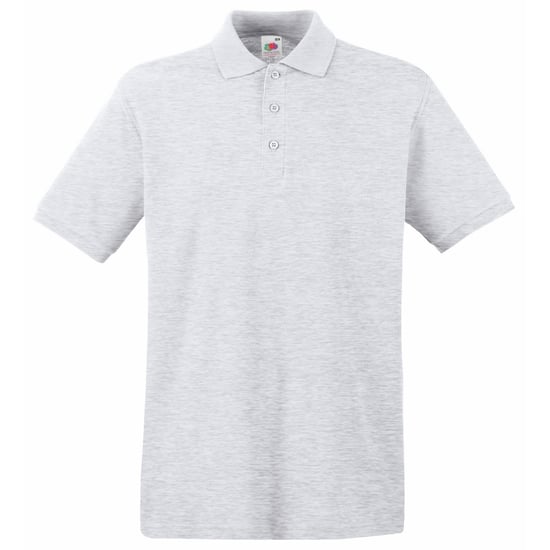 Fruit Of The Loom Premium Herren Polo-Shirt, Kurzarm (Grau meliert) - Image 1