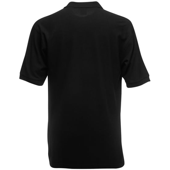 Fruit Of The Loom 65/35 Herren Piqué Polo-Shirt, Kurzarm (Schwarz) - Image 2