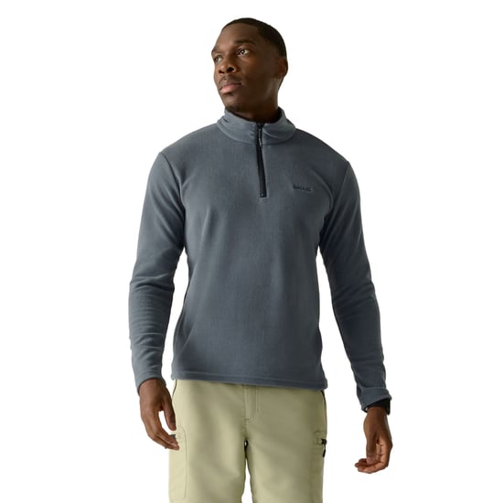 Regatta Great Outdoors Herren Thompson Fleece-Top mit Reißverschluss bis zur Brust (Dunkler Sturm) - Image 4