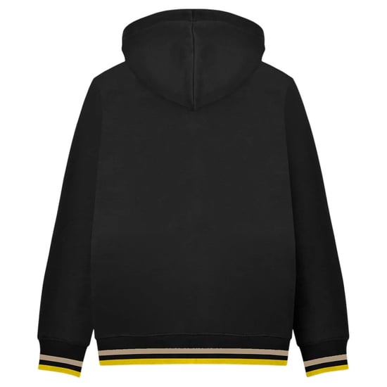 Lambretta - Hoodie mit durchgehendem Reißverschluss für Herren (Schwarz/Nussbraun/Gold) - Image 2