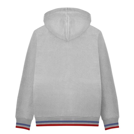 Lambretta - Hoodie mit durchgehendem Reißverschluss für Herren (Grau/Dunkelblau/Rot) - Image 2