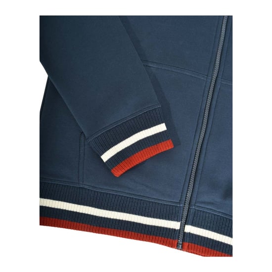 Lambretta - Hoodie mit durchgehendem Reißverschluss für Herren (Marine/Jetstream Blau/Rot) - Image 4