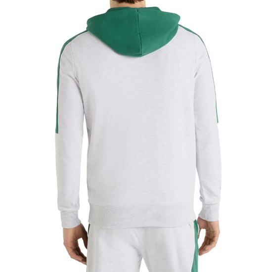 Umbro - "Terrace" Kapuzenpullover mit halbem Reißverschluss für Herren (Tanne/Eisblau Marl) - Image 2