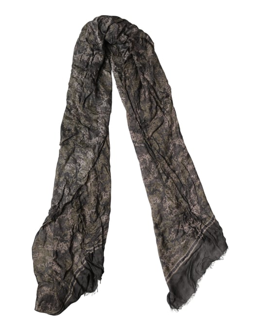 Dolce & Gabbana Brauner Camouflage Modal Herren-Schal - Image 2