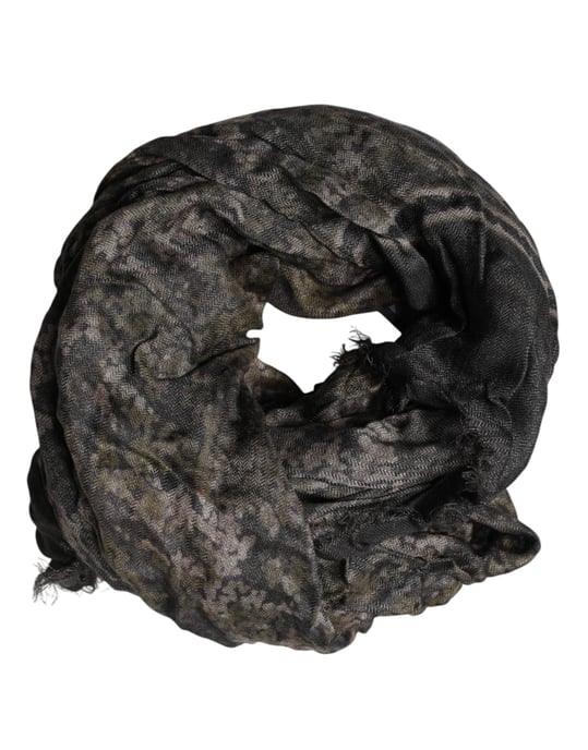 Dolce & Gabbana Brauner Camouflage Modal Herren-Schal - Image 4