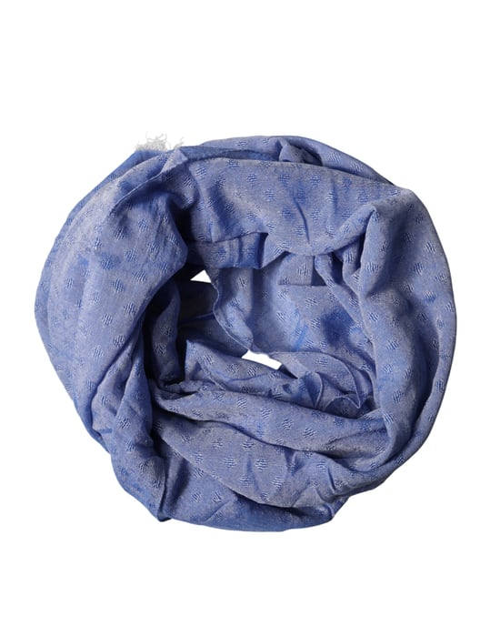 Dolce & Gabbana Blaue Spitzenstola Baumwolle Nackenwickel Schal Tuch - Image 2