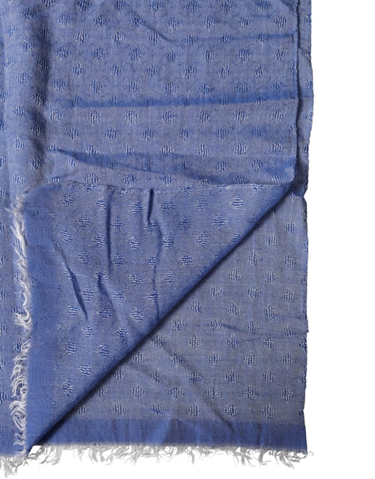 Dolce & Gabbana Blaue Spitzenstola Baumwolle Nackenwickel Schal Tuch - Image 4