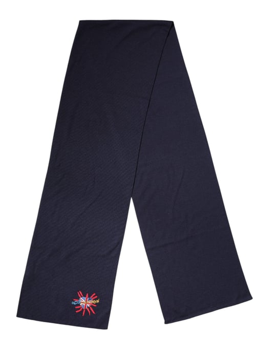Dolce & Gabbana Blau Woll-DG Liebt London Halstuch Schal - Image 2