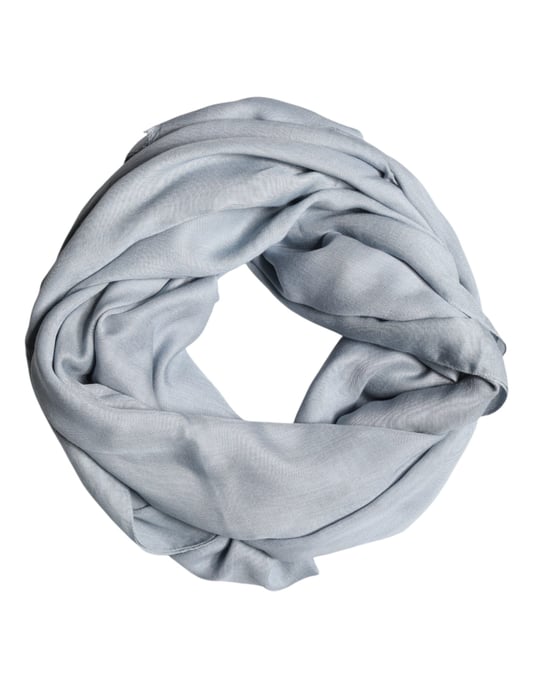 Dolce & Gabbana Light Blue Cashmere Strickschal - Image 2