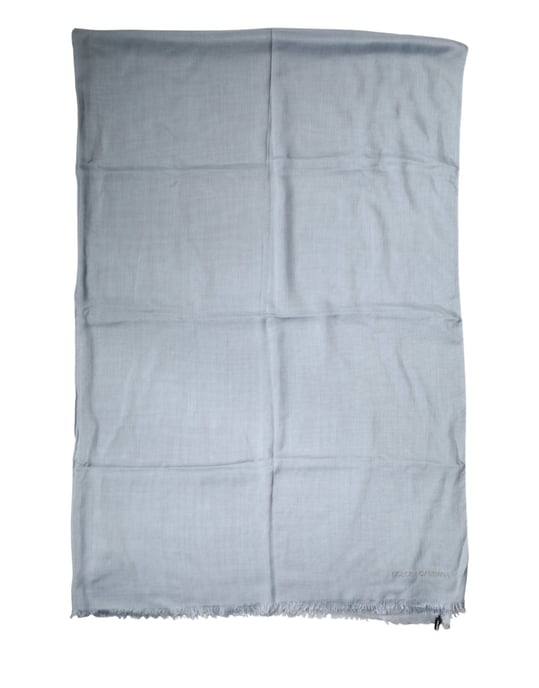 Dolce & Gabbana Light Blue Cashmere Strickschal - Image 3