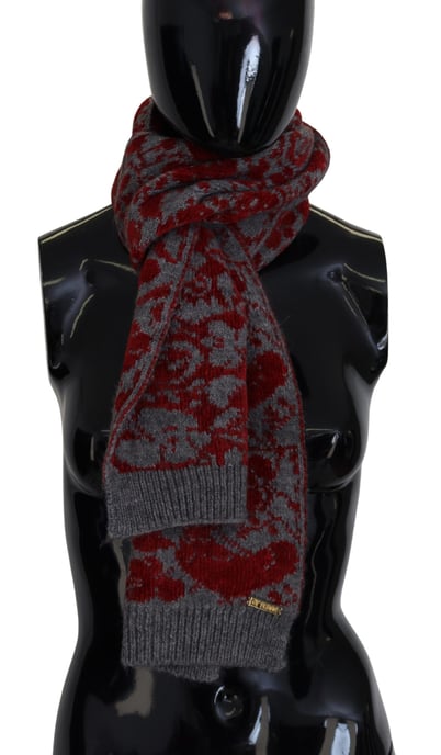 GF Ferre Roter Grau Gestrickter Wrap Wärmer Damen Schal Schaal - Image 2