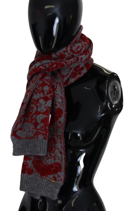 GF Ferre Roter Grau Gestrickter Wrap Wärmer Damen Schal Schaal - Image 3