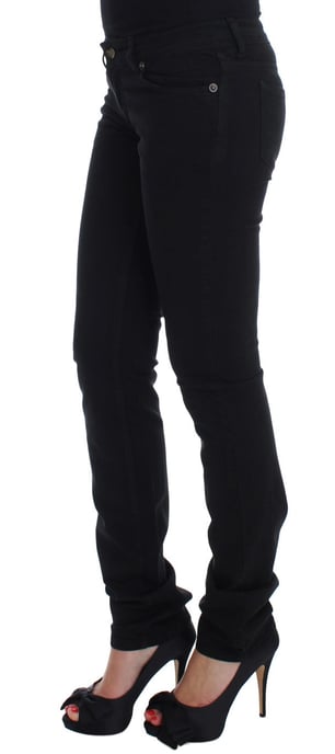 Cavalli Schwarze Baumwoll-Stretch Slim Skinny Fit Jeans - Image 2