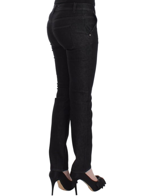 Ermanno Scervino Schwarze Slim Jeans Denim-Hosen Mit Engem Bein Stretch - Image 4