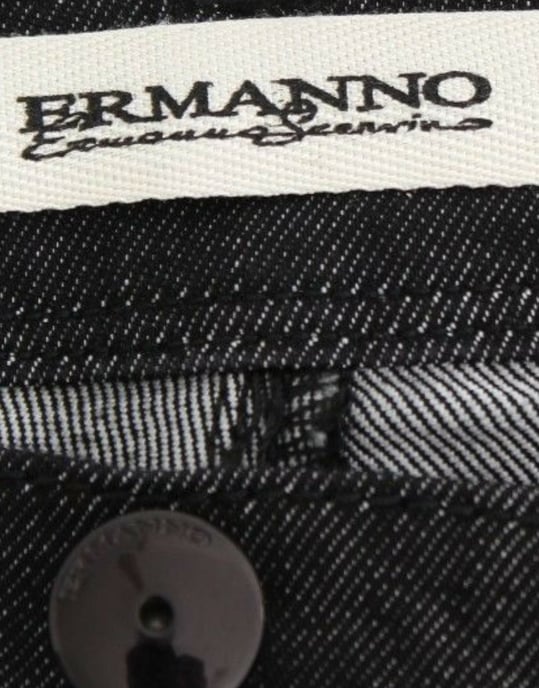 Ermanno Scervino Schwarze Slim Jeans Denim-Hosen Mit Engem Bein Stretch - Image 6