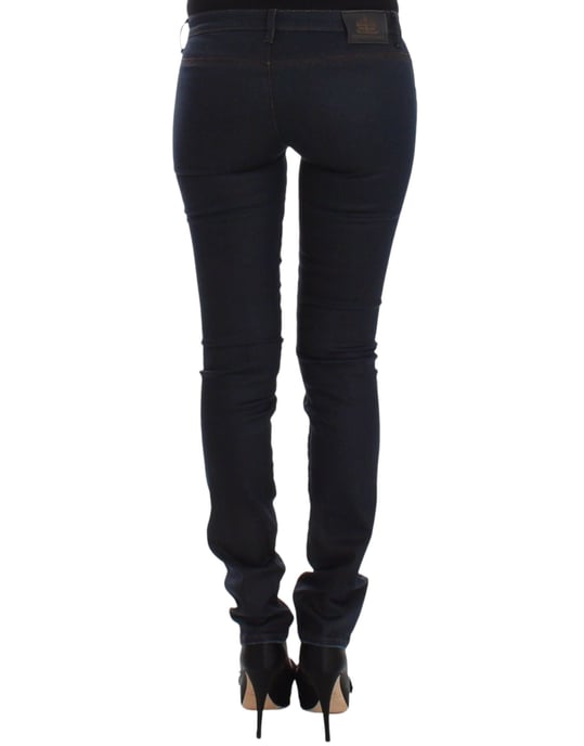Ermanno Scervino Blaue Slim Jeans Denim Hose Enger Schnitt Stretch - Image 3