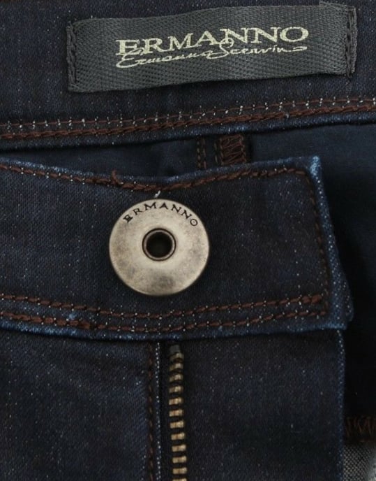 Ermanno Scervino Blaue Slim Jeans Denim Hose Enger Schnitt Stretch - Image 6