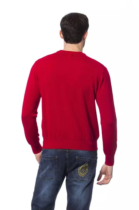 Billionaire Italienische Couture Roter Merinowollpullover für Herren - Image 3