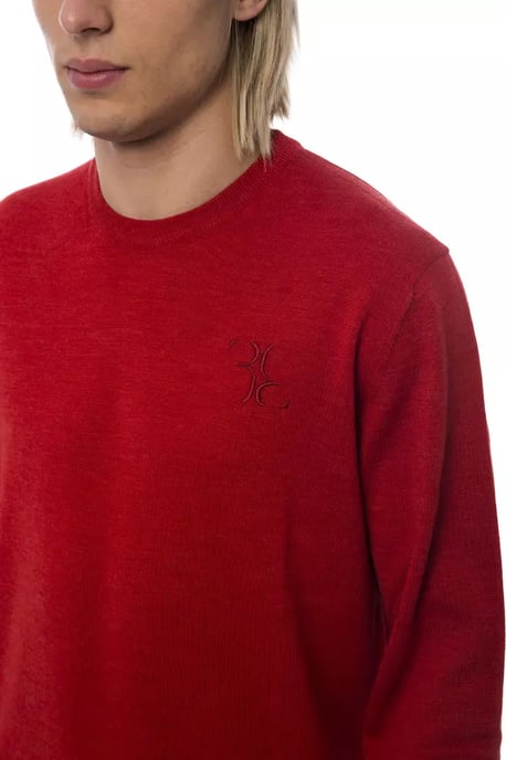 Billionaire Italienische Couture Roter Merinowollpullover für Herren - Image 5