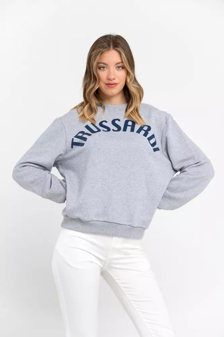 Trussardi Graues Baumwoll-Sweatshirt für Frauen - Image 2