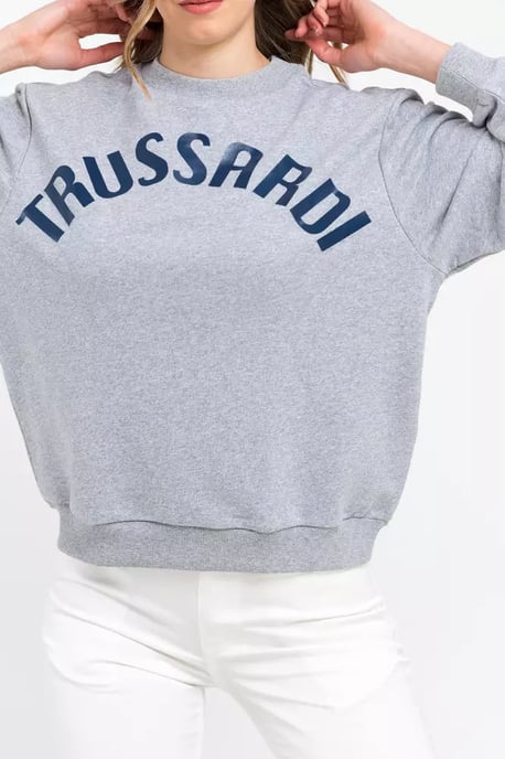 Trussardi Graues Baumwoll-Sweatshirt für Frauen - Image 3
