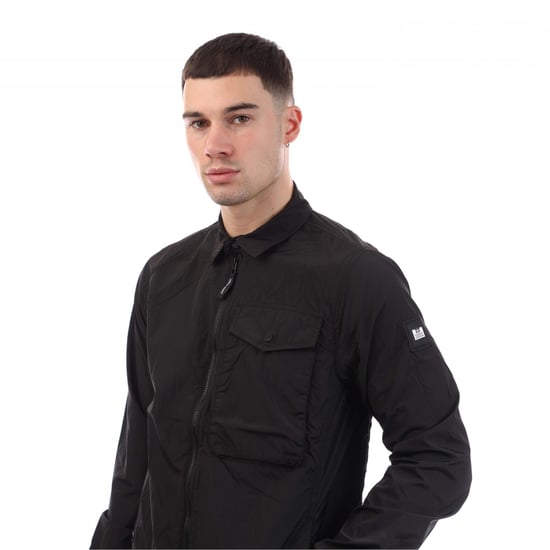 Weekend Offender - "Granville" Hemdjacke für Herren (Schwarz) - Image 3