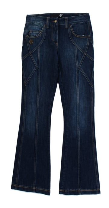 Cavalli Blue Baumwollstretch-Jeans mit niedriger Taille - Image 1